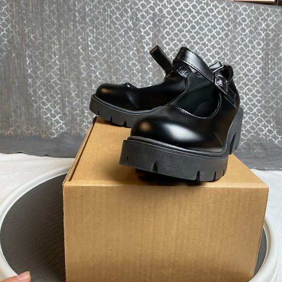 Mary Jane Chunky Platform Shoes Womens 7.5 Gothcore Y2K Grunge Coquette - Picture 5 of 11
